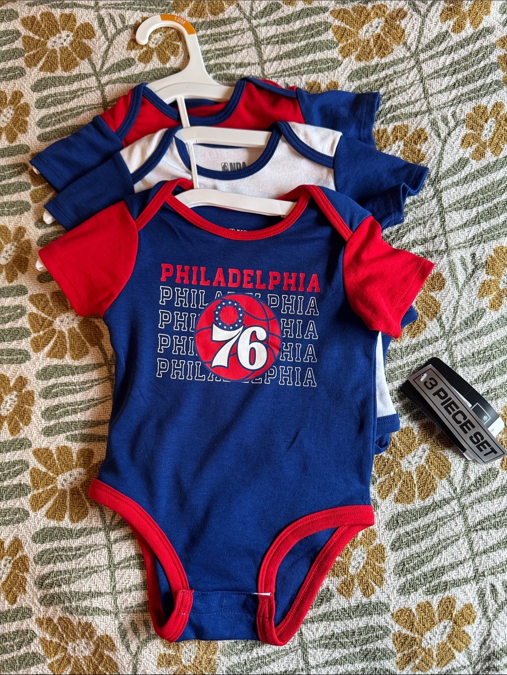 Philadelphia 76ers 3 pack Unisex 12 Months